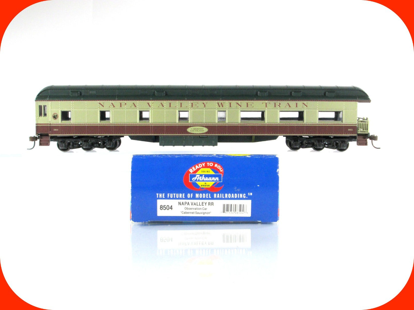 HO Scale ***NAPA VALLEY*** Observation *CABERNET SAVIGNON* #1011 - Athearn 8504