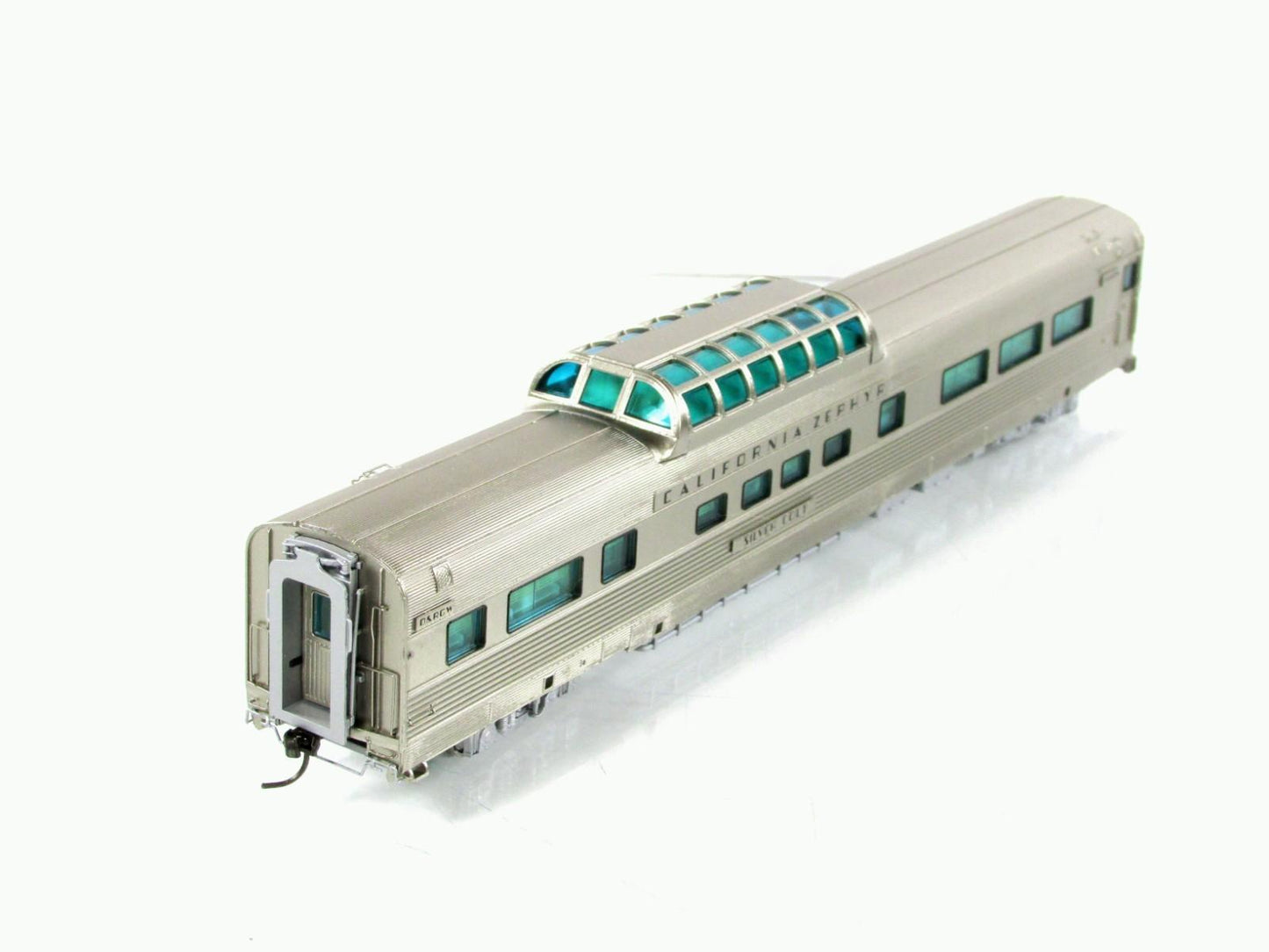 HO Scale **DRGW CA ZEPHYR** SILVER COLT Vista Dome #1106 -Broadway 1498, Lighted