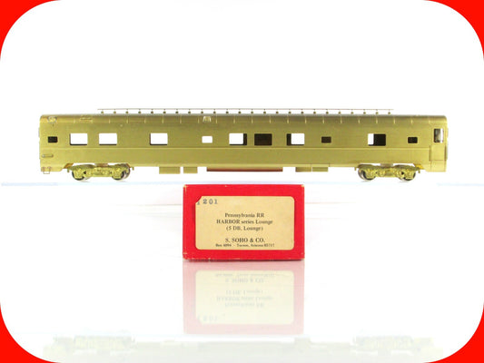 HO Scale BRASS ***PENNSYLVANIA*** HARBOR Series Lounge Passenger Car - Soho 1201