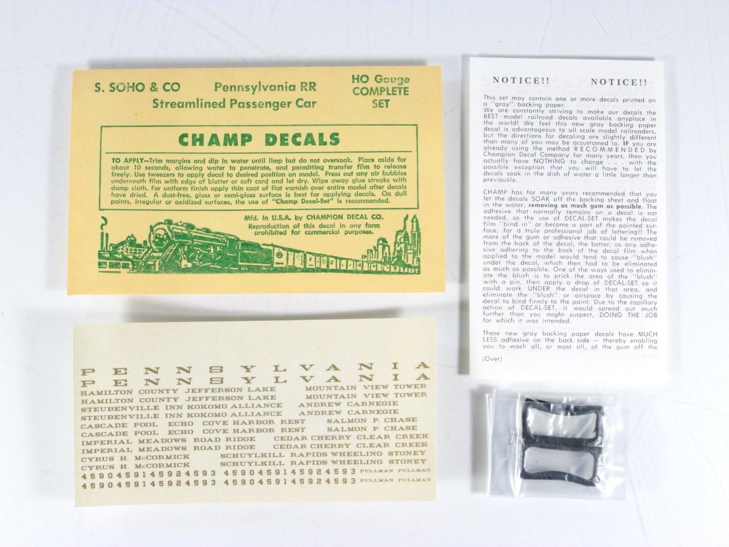 HO Scale BRASS ***PENNSYLVANIA*** HARBOR Series Lounge Passenger Car - Soho 1201