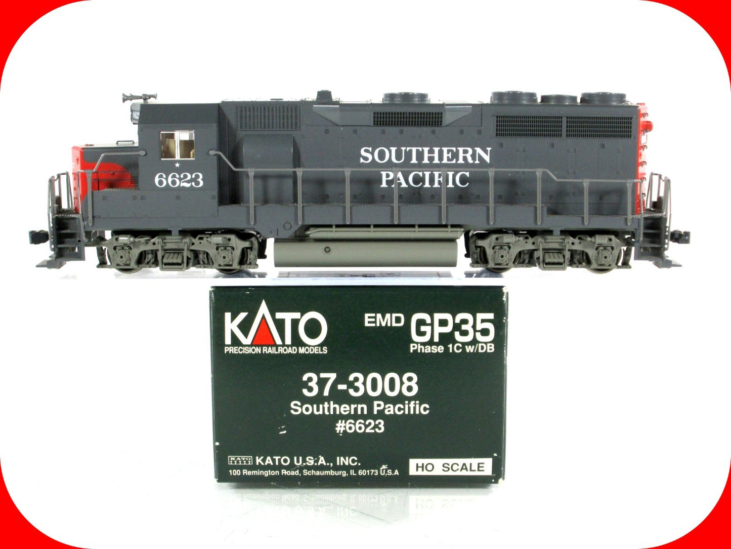 HO Scale ***SOUTHERN PACIFIC*** GP35 Phase 1, SP 6623 -- Kato 37-3008, DCC Ready