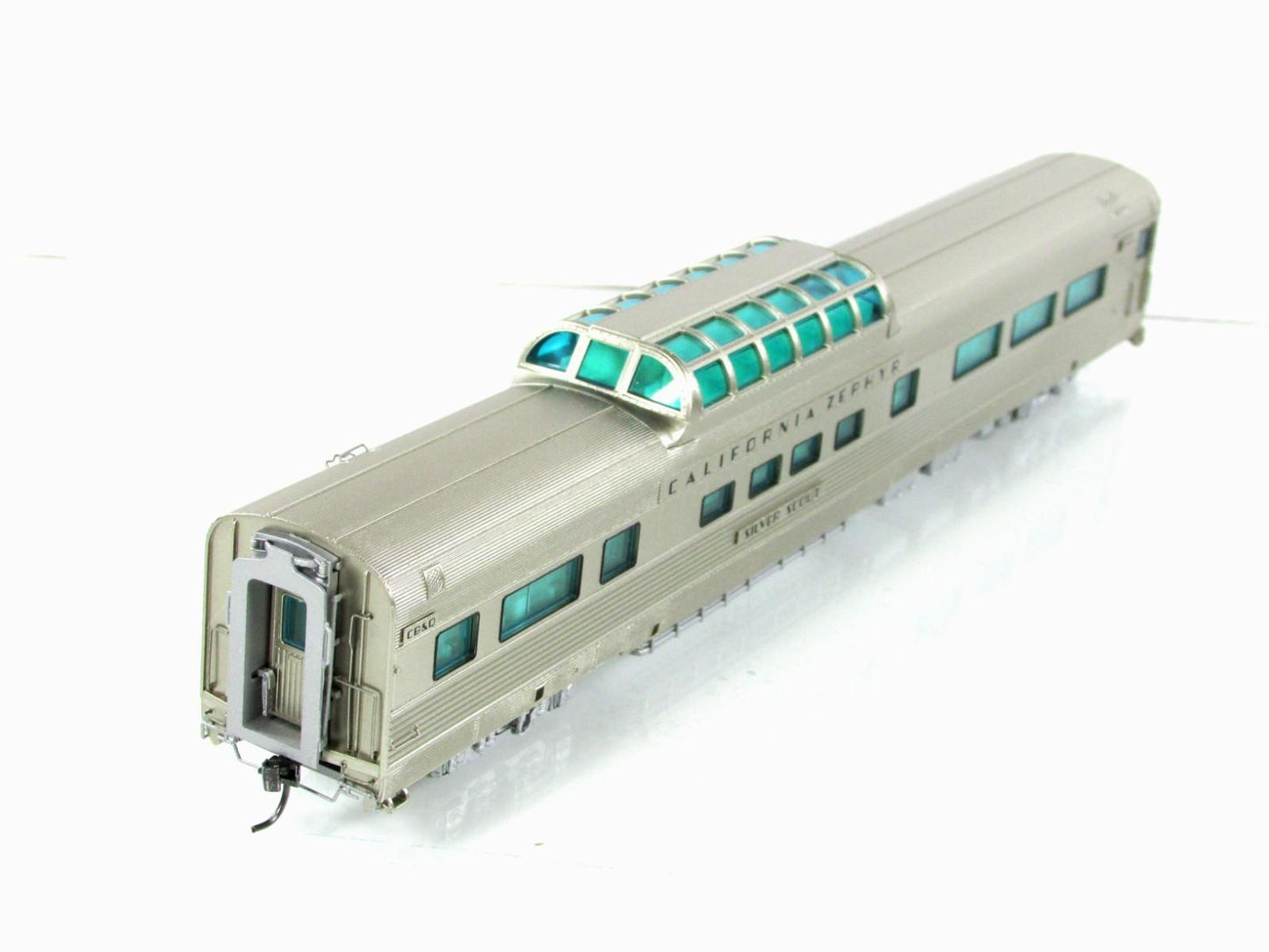 HO Scale **DRGW CA ZEPHYR** SILVER SCOUT Vista Dome #816 - Broadway 538, Lighted