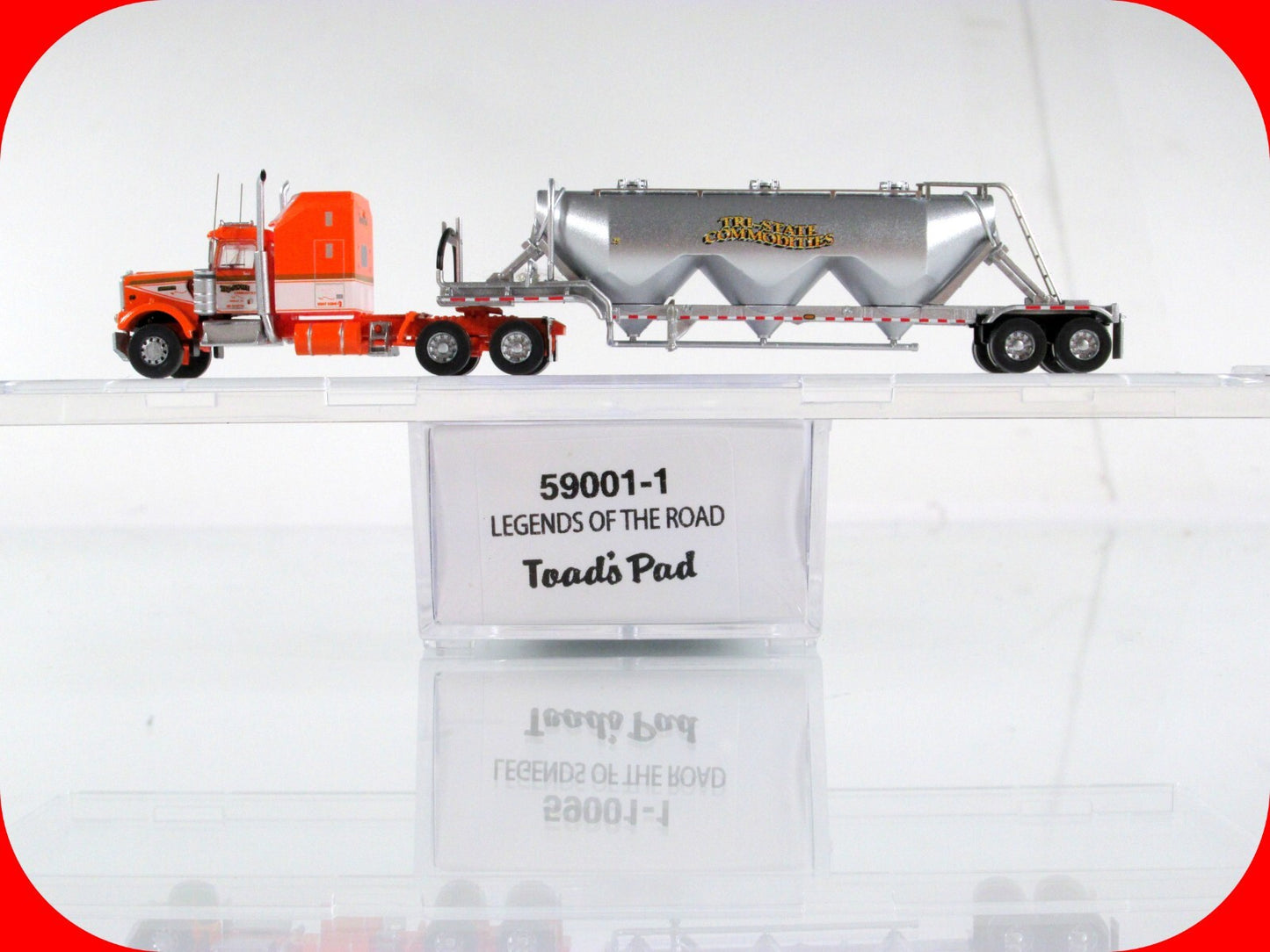 N Scale KENWORTH W900 *TOAD'S PAD* Tractor & Dry Bulk Trailer -Trainworx 59001-1