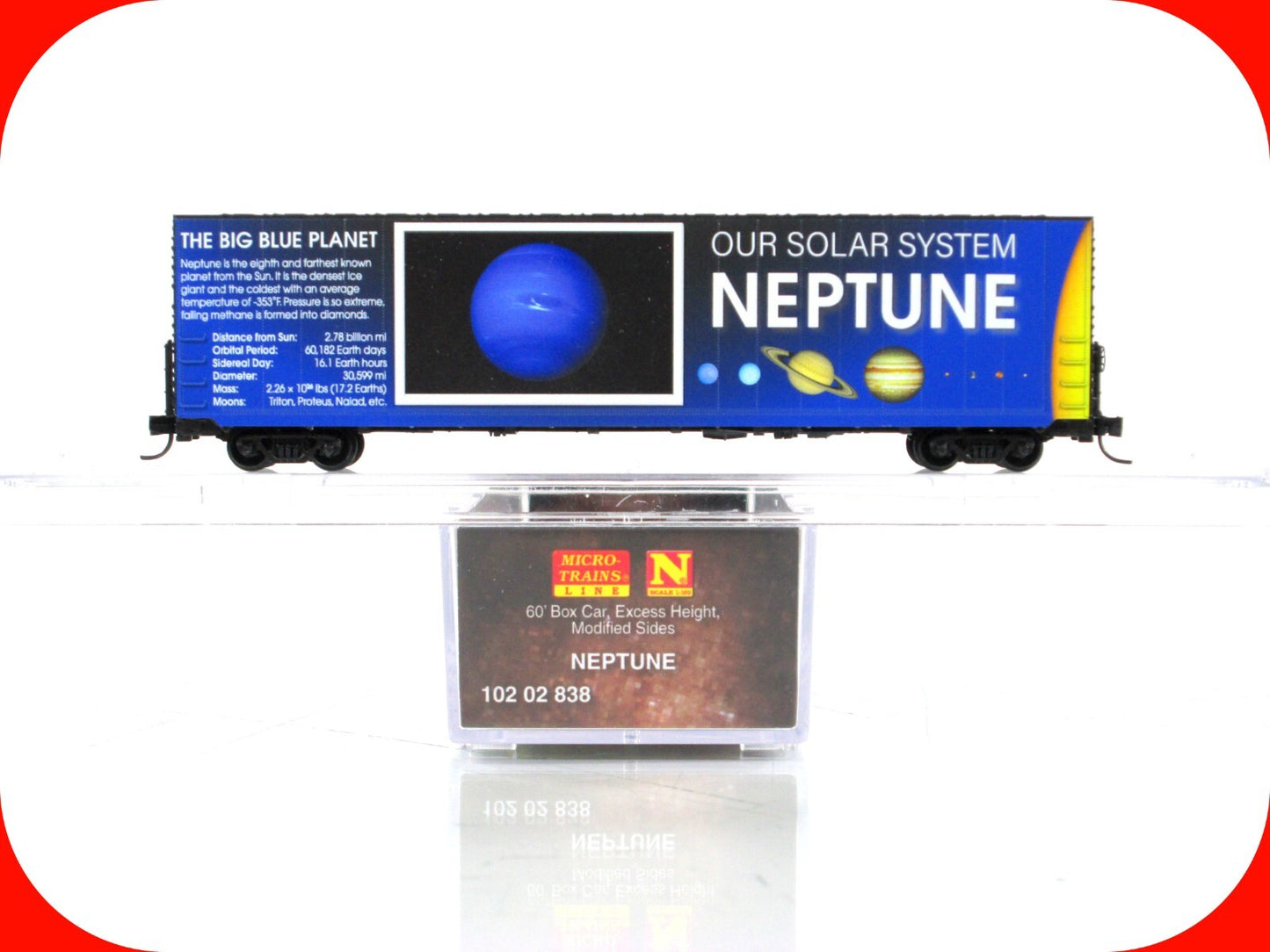 N Scale *NEPTUNE* Solar System Planet Series 60' Box Car - Micro Trains 10202838