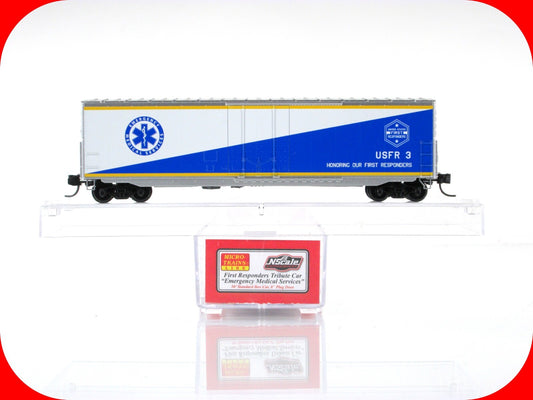 N Scale *FIRST RESPONDERS EMERGENCY MEDICAL* Tribute Car, Micro Trains NSE 22-01