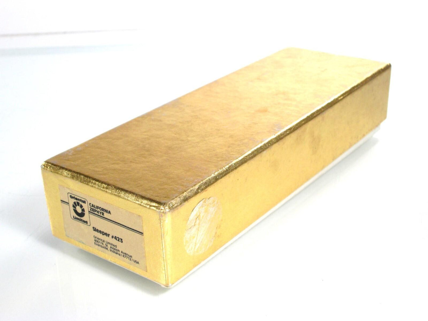 N Scale BRASS ***CB&Q - CALIFORNIA ZEPHYR*** Silver Point Sleeper --Oriental 423