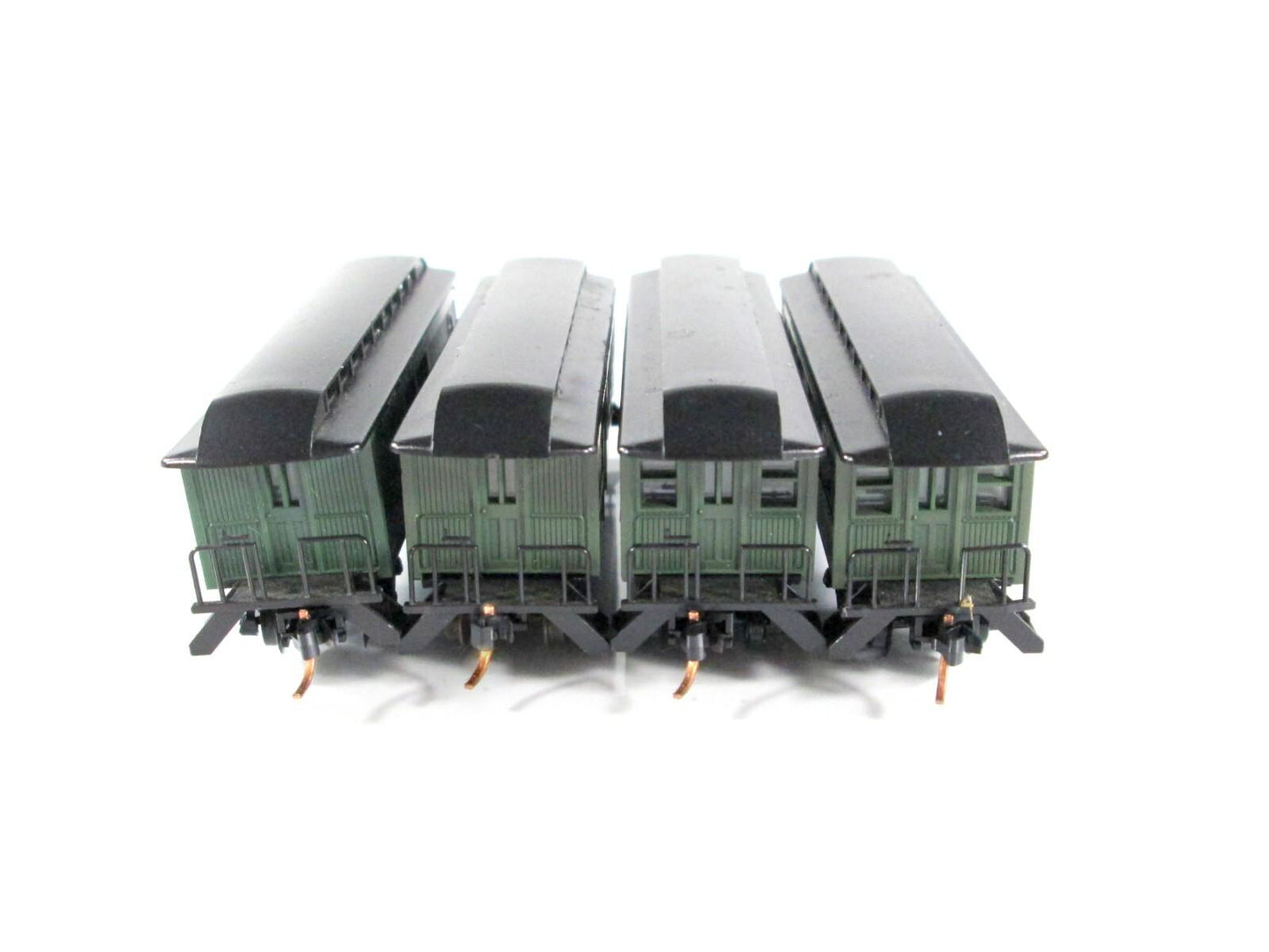 N Scale ***SANTA FE*** OVERTON Old-Time Passenger 4-Pack - Roundhouse, MTL Cplrs