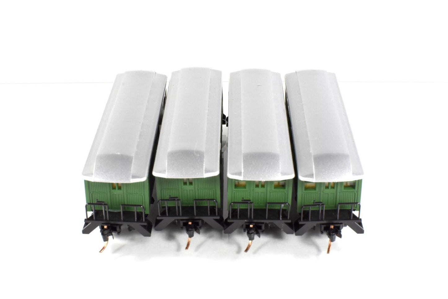 N Scale ***CENTRAL PACIFIC*** Overton Passenger 4-Pack --- Roundhouse, MTL Cplrs
