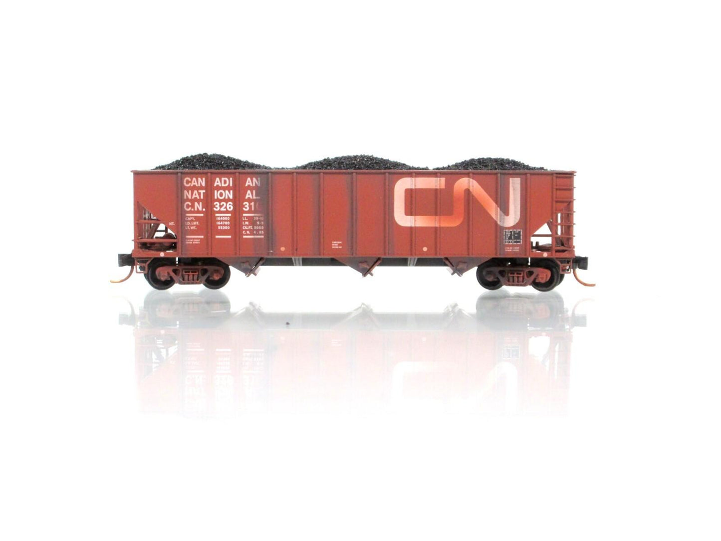 N Scale *CANADIAN NATIONAL* Weathered Coal Hopper #321316 -Micro Trains 10844160