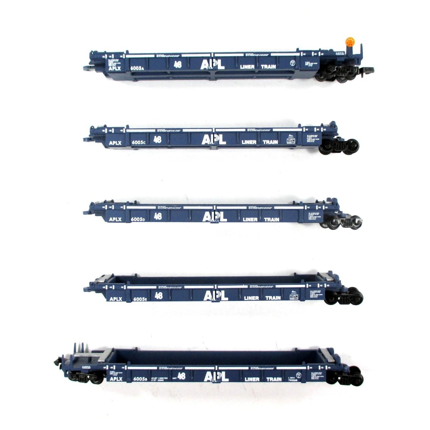 N Scale **APL** 305' Thrall 5-Unit Articulated Well Car #6005 -Walthers 932-8103