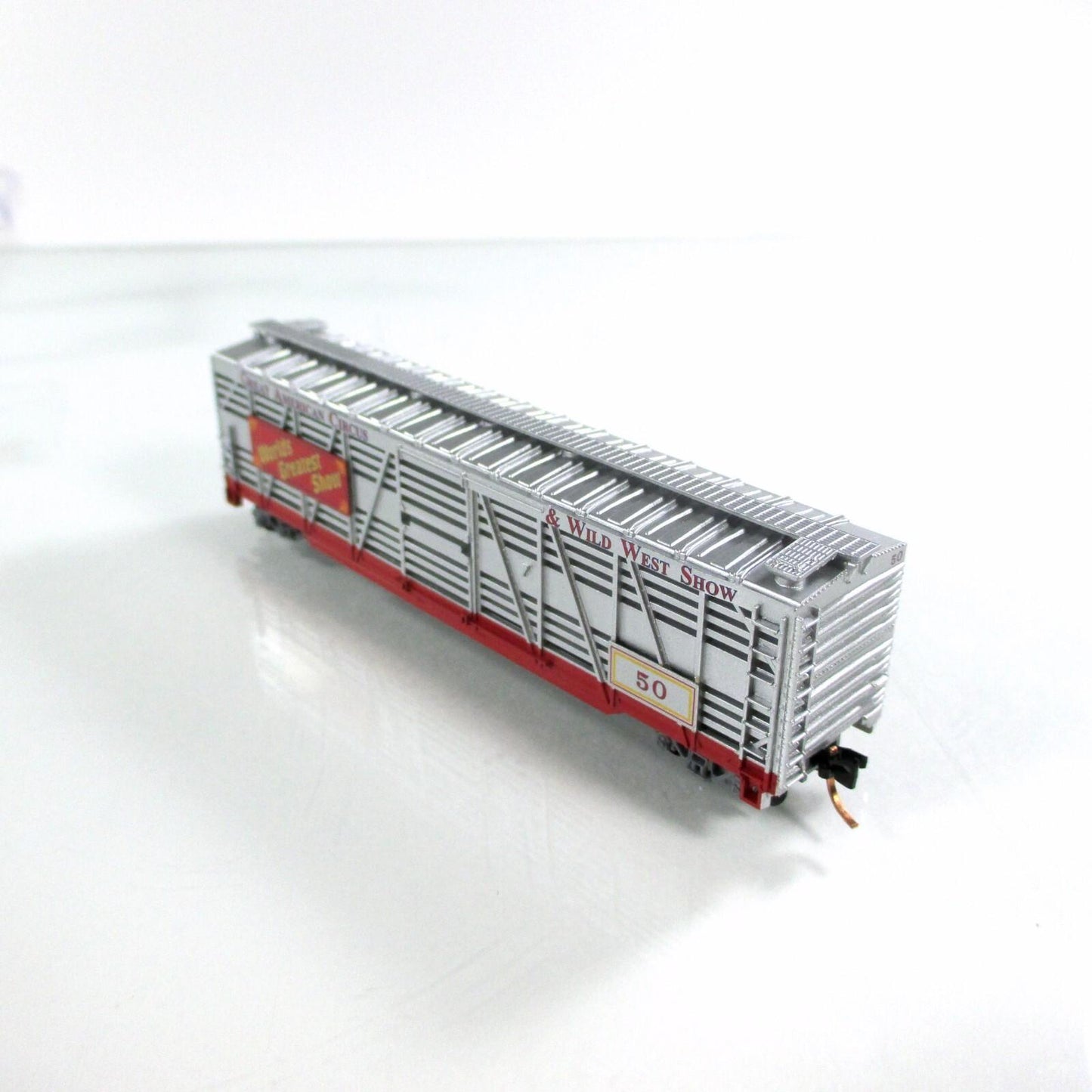 N Scale *AMERICAN CIRCUS & WILD WEST* Stock Car #50 - Atlas, Lowell Smith **RARE
