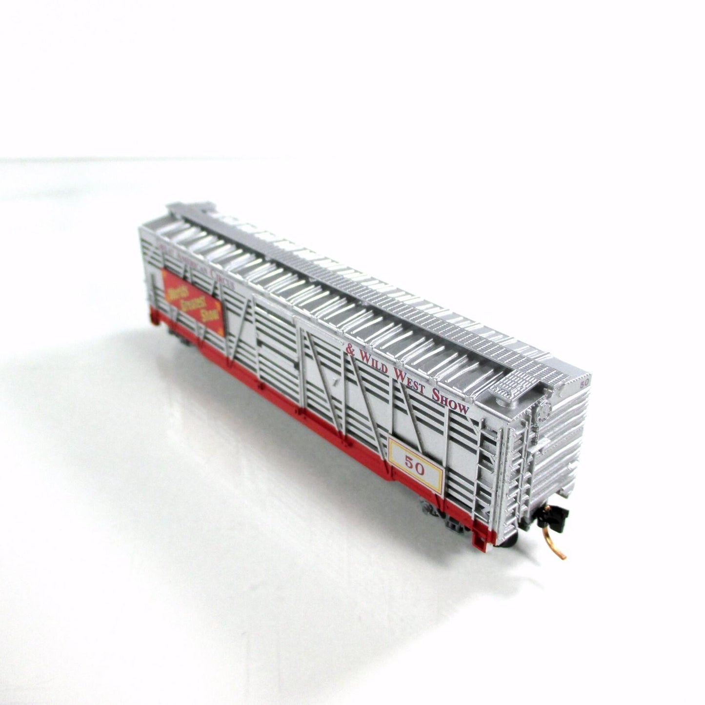 N Scale *AMERICAN CIRCUS & WILD WEST* Stock Car #50 - Atlas, Lowell Smith **RARE