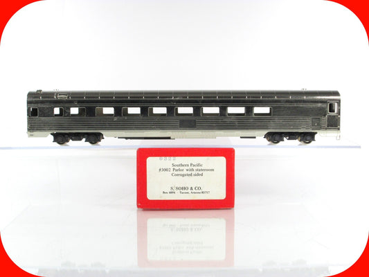 HO Scale BRASS ***SOUTHERN PACIFIC*** Parlor w/ Stateroom Car #3002 -- Soho 0322