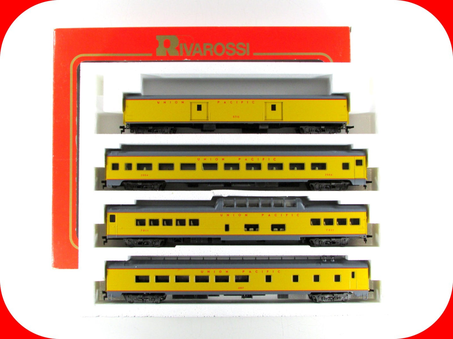 HO Scale ***UNION PACIFIC*** 1930s Lightweight Passenger Set A - Rivarossi 6964