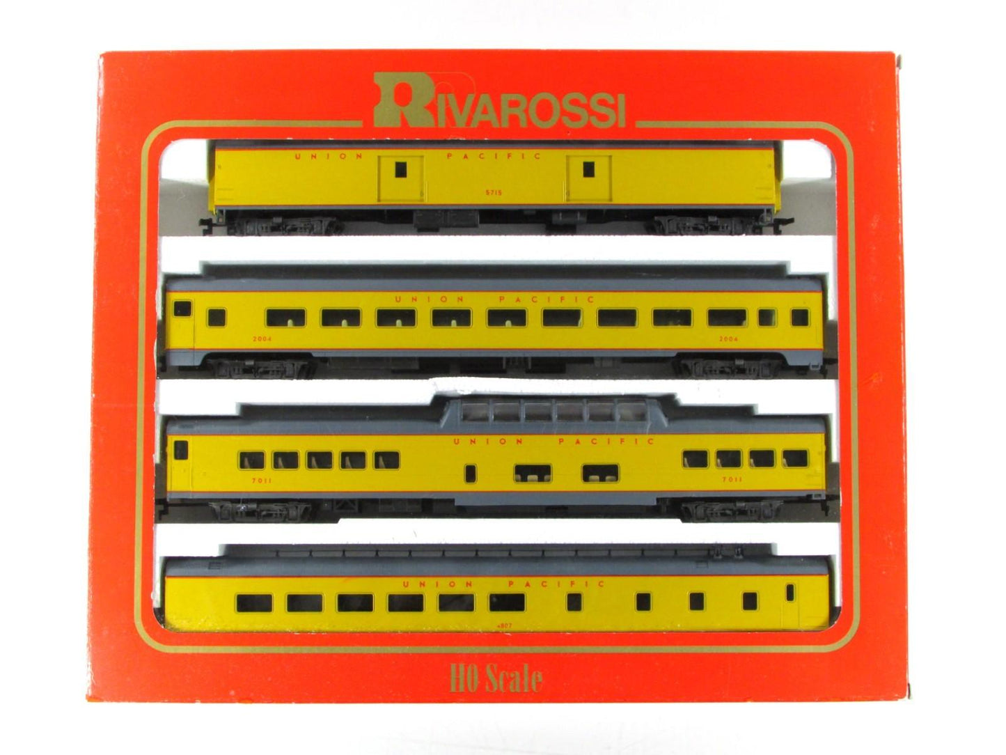 HO Scale ***UNION PACIFIC*** 1930s Lightweight Passenger Set A - Rivarossi 6964