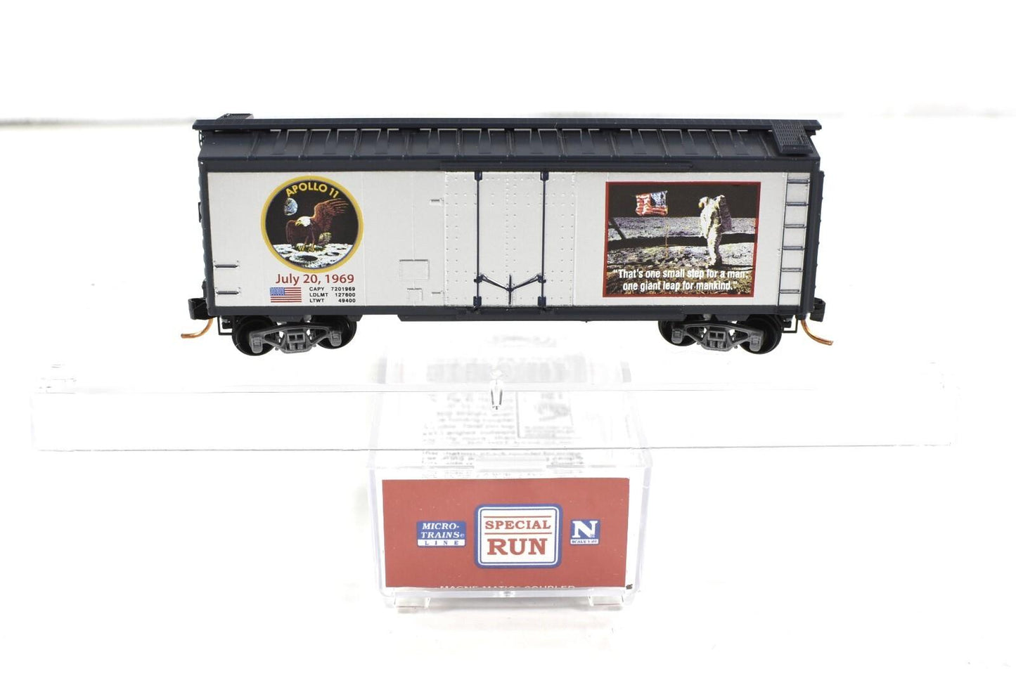 N Scale NASA ***APOLLO 11 MOON LANDING BOX CAR*** Micro Trains NSE 11-02 ***RARE