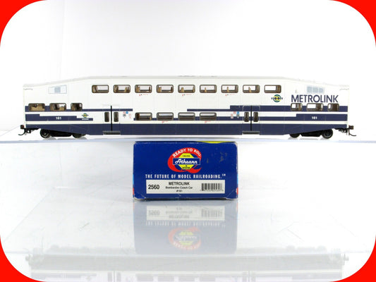 HO Scale ***METROLINK*** Bombardier Passenger Commuter Coach #161  -Athearn 2560