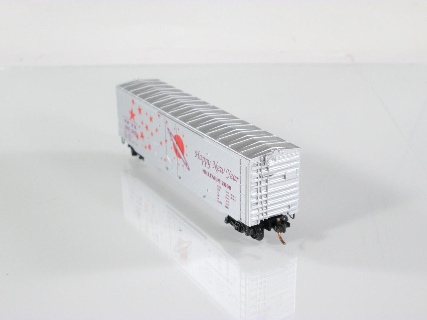 N Scale *HAPPY NEW YEAR* Millenium 2000 Box Car -Premiere Editions, MTL Cpl RARE