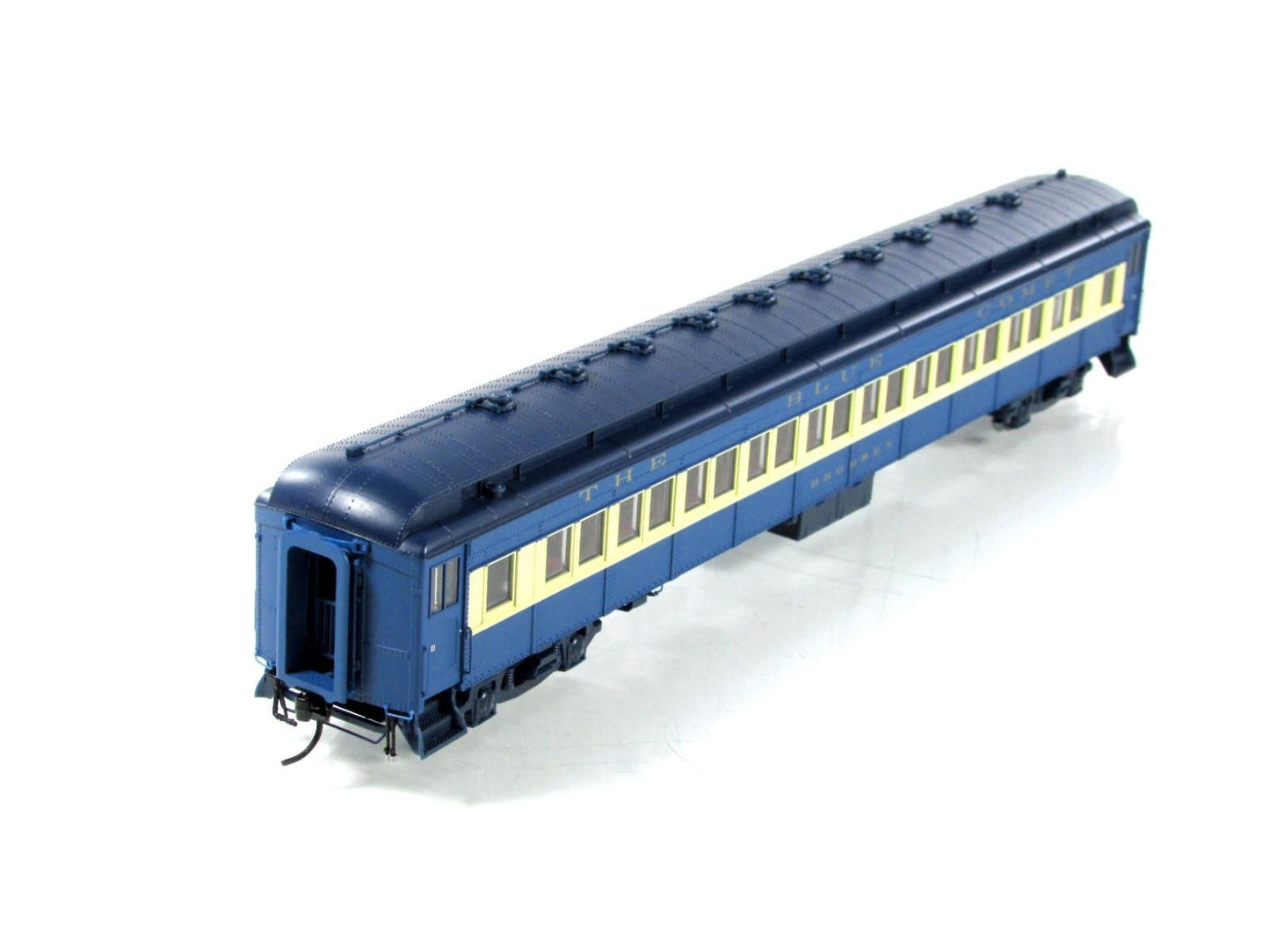 HO Scale **CNJ BLUE COMET** 80' Coach *BRORSEN* #1177 -- Broadway 6439, Lighted