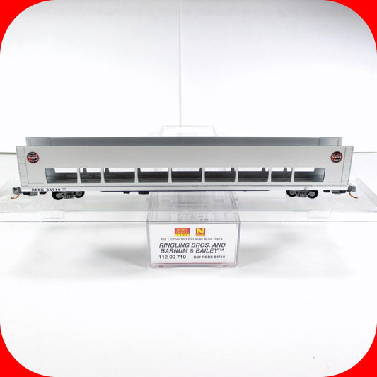 N Scale **RINGLING BROS BARNUM BAILEY** Auto Rack #84710 - Micro Trains 11200710