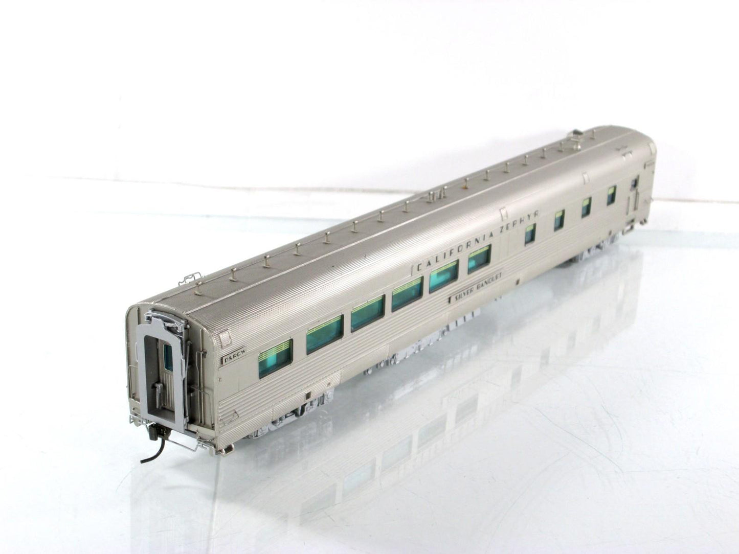 HO Scale ***DRGW CA ZEPHYR*** SILVER BANQUET Diner 1115 --Broadway 517, Lighted