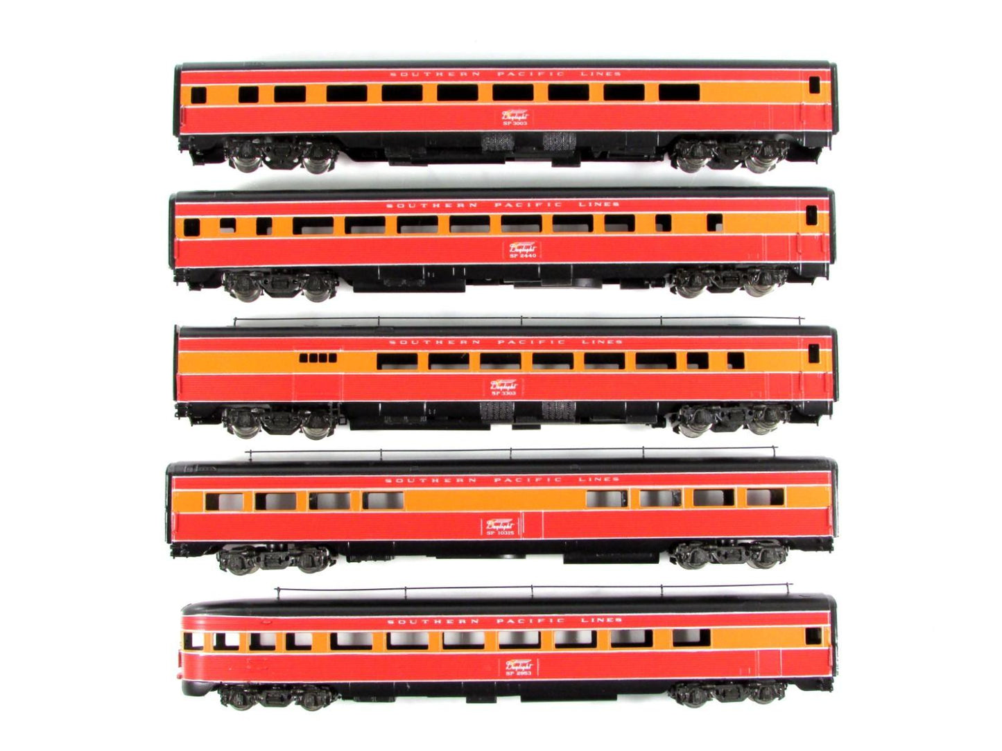 N Scale BRASS ***SOUTHERN PACIFIC DAYLIGHT*** Lightweight Passenger 5-Set -- Key