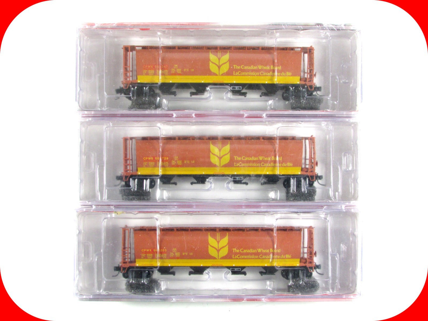 N Scale **CANADIAN WHEAT BOARD** Hopper Set 1 - Intermountain PWRS Special RARE*