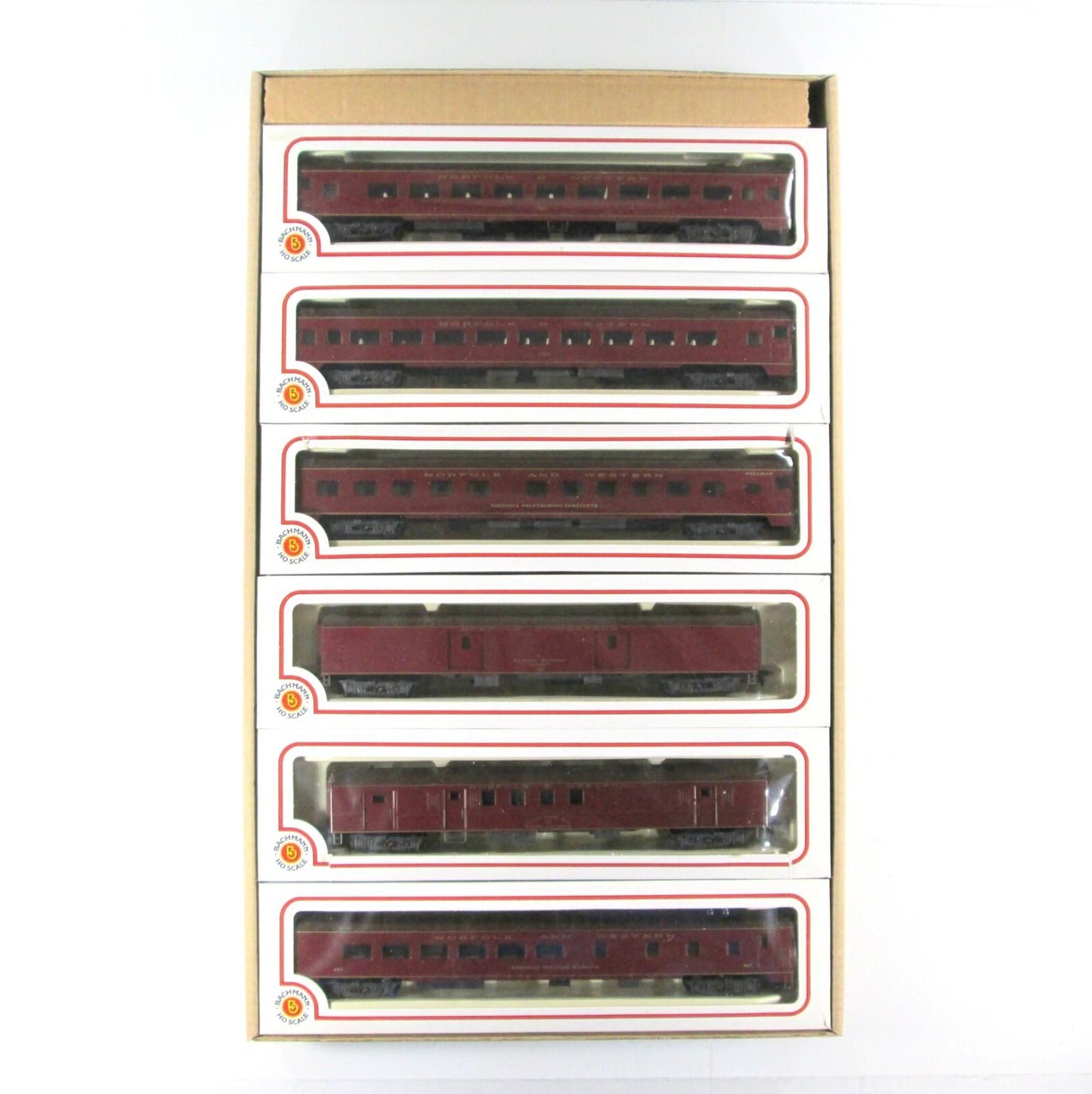 HO Scale Norfolk Western *POWHATAN ARROW* Passenger Set -Bachmann 43-1291 (C-10)