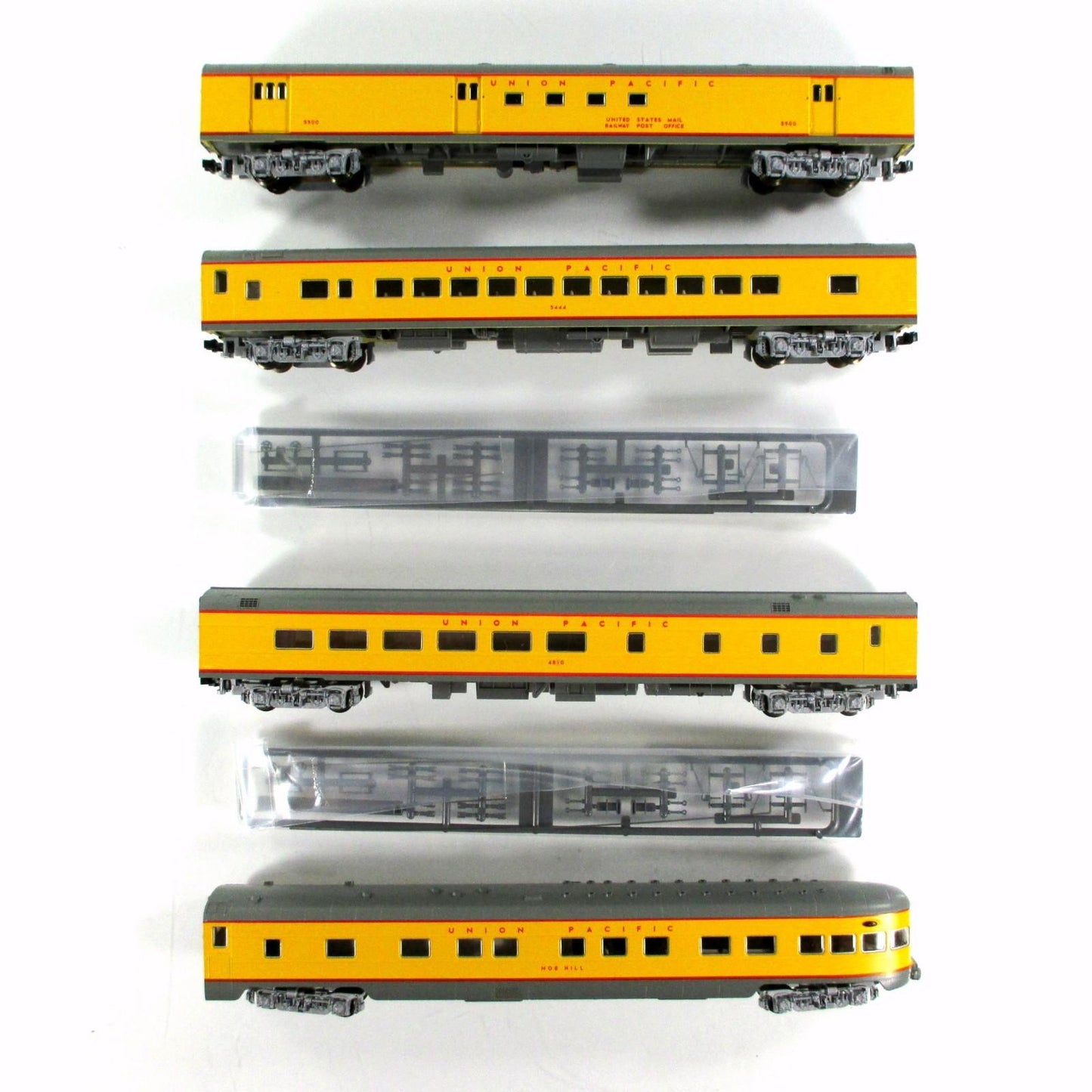 N Scale **UNION PACIFIC** Smoothside Passenger Car 4-Pack Set A -- Kato 106-1002