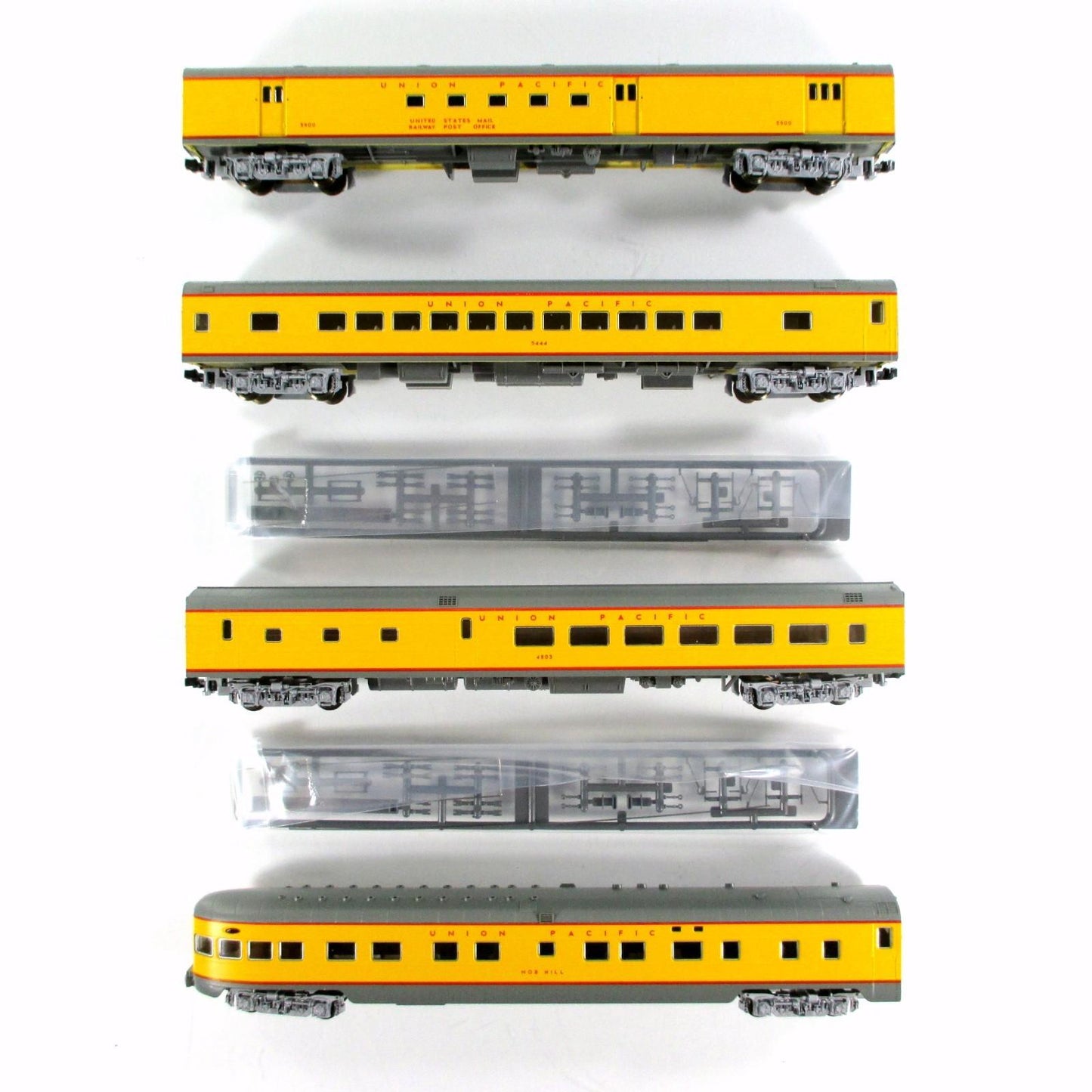 N Scale **UNION PACIFIC** Smoothside Passenger Car 4-Pack Set A -- Kato 106-1002