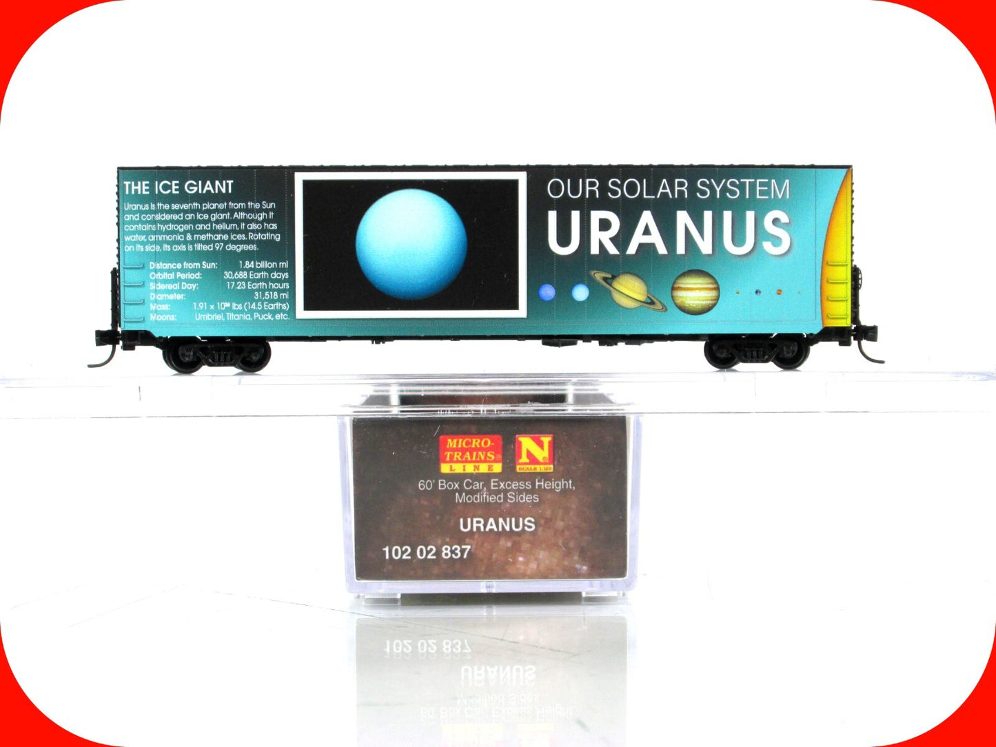 N Scale *URANUS** Solar System Planet Series 60' Box Car - Micro Trains 10202837