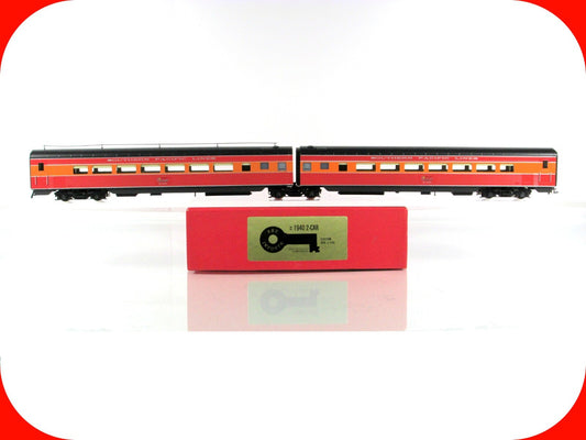 HO Scale Brass ***SOUTHERN PACIFIC*** 1940 Articulated Coach #2441, 2442 --- Key