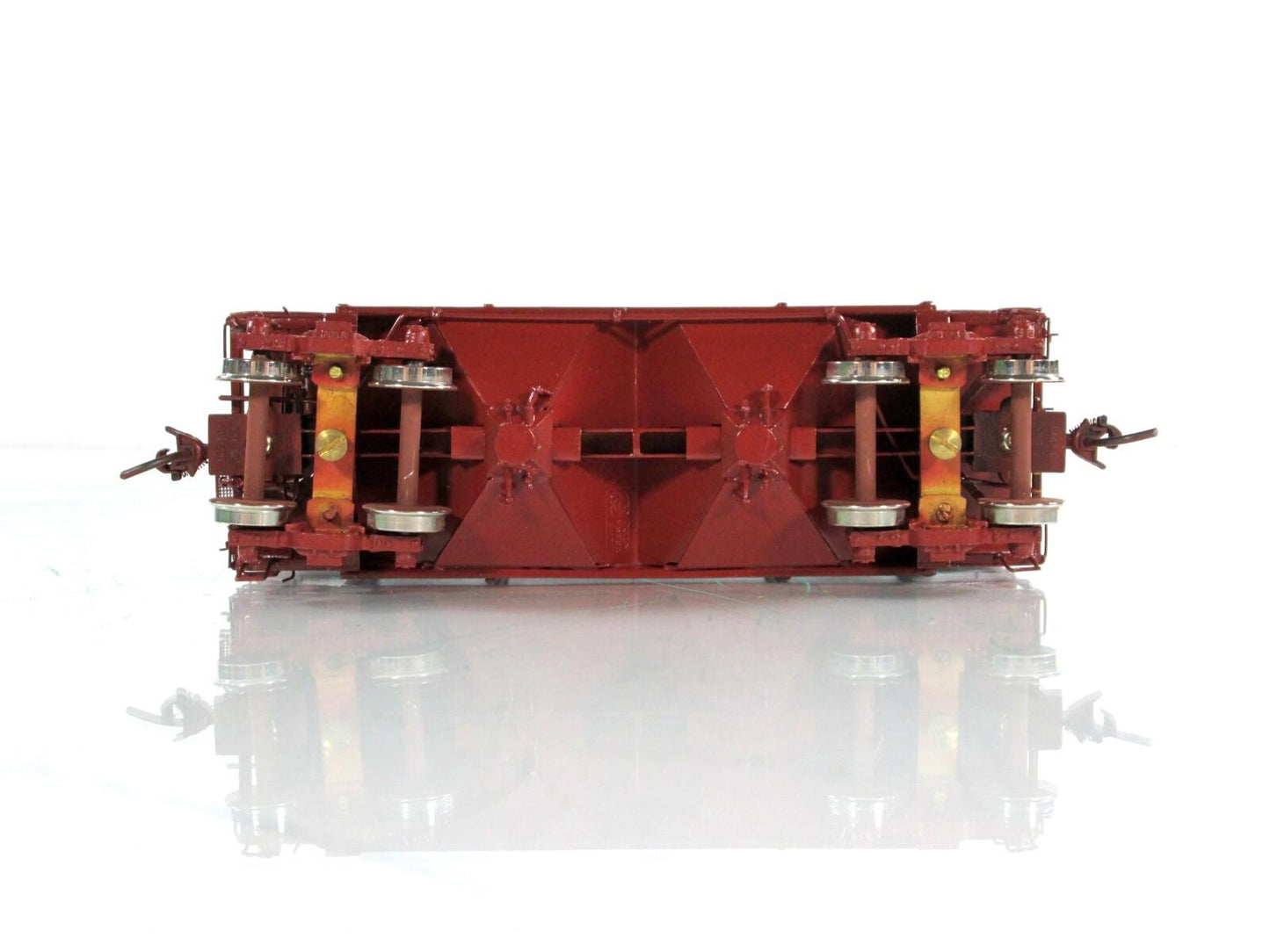 HO Scale BRASS ***GN, BN*** 2-Bay, 8-Hatch Sand Hopper Car - Overland 3075, Ajin