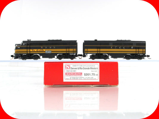 N Scale ***RIO GRANDE*** EMD FT A/B Set #540 - Micro Trains 99200081 *DCC Ready