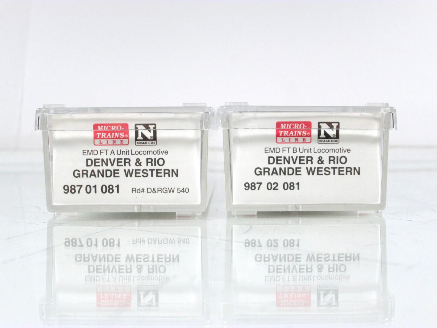 N Scale ***RIO GRANDE*** EMD FT A/B Set #540 - Micro Trains 99200081 *DCC Ready