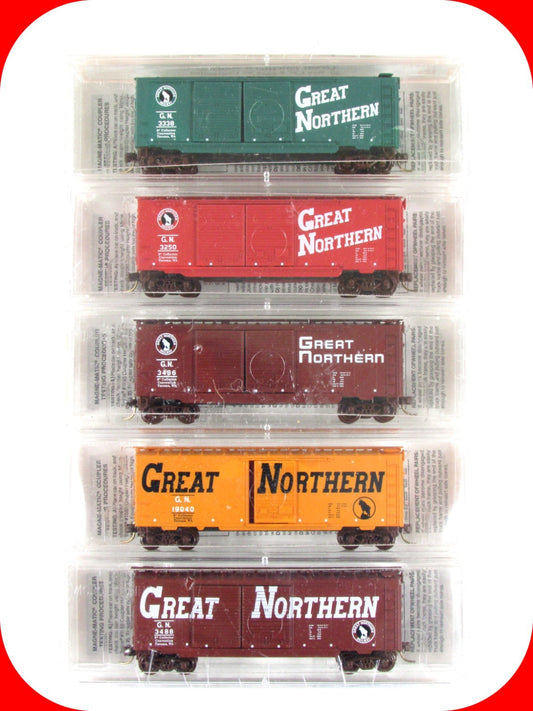 N Scale **GREAT NORTHERN** Box Car Convention 5-Pack -Micro Trains Special *RARE