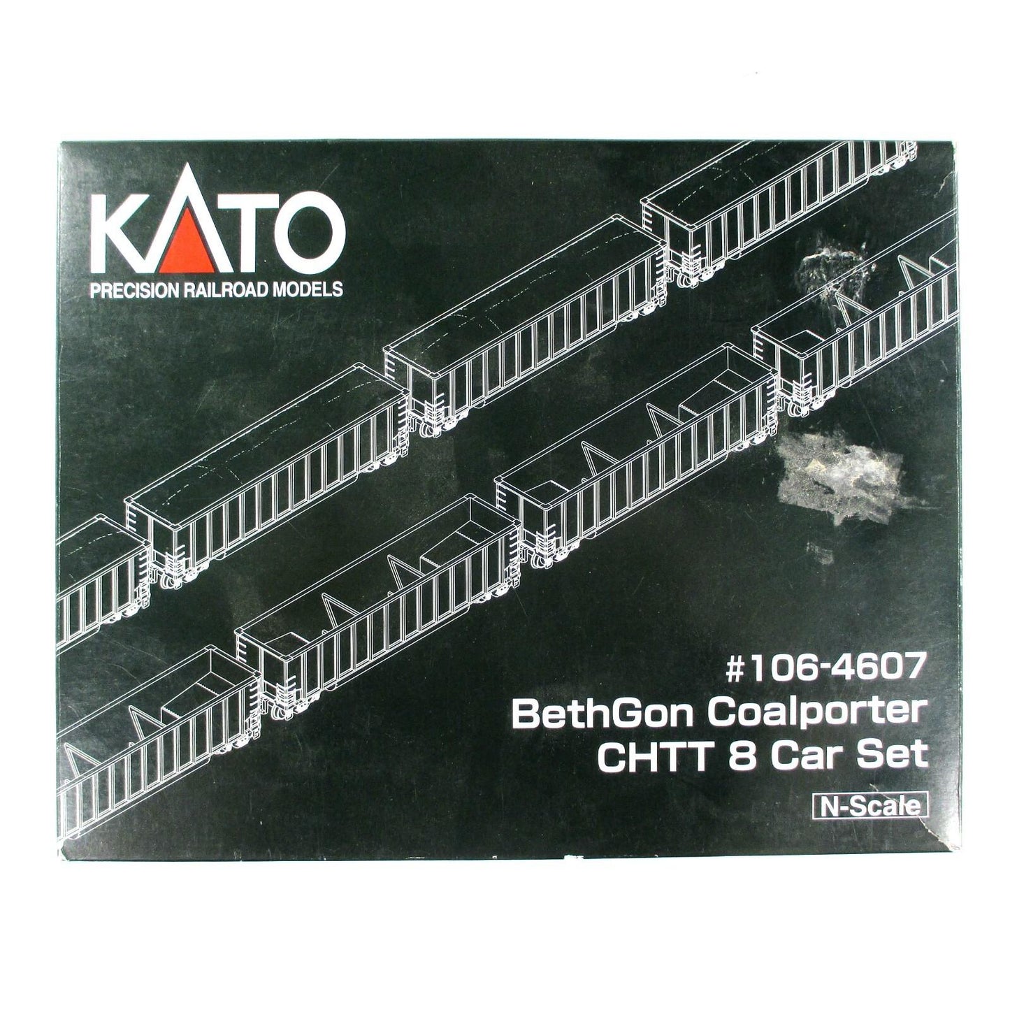 N Scale ***CHTT (MP/UP)*** BETHGON Coalporter 8-Car Set w/ Loads - Kato 106-4607