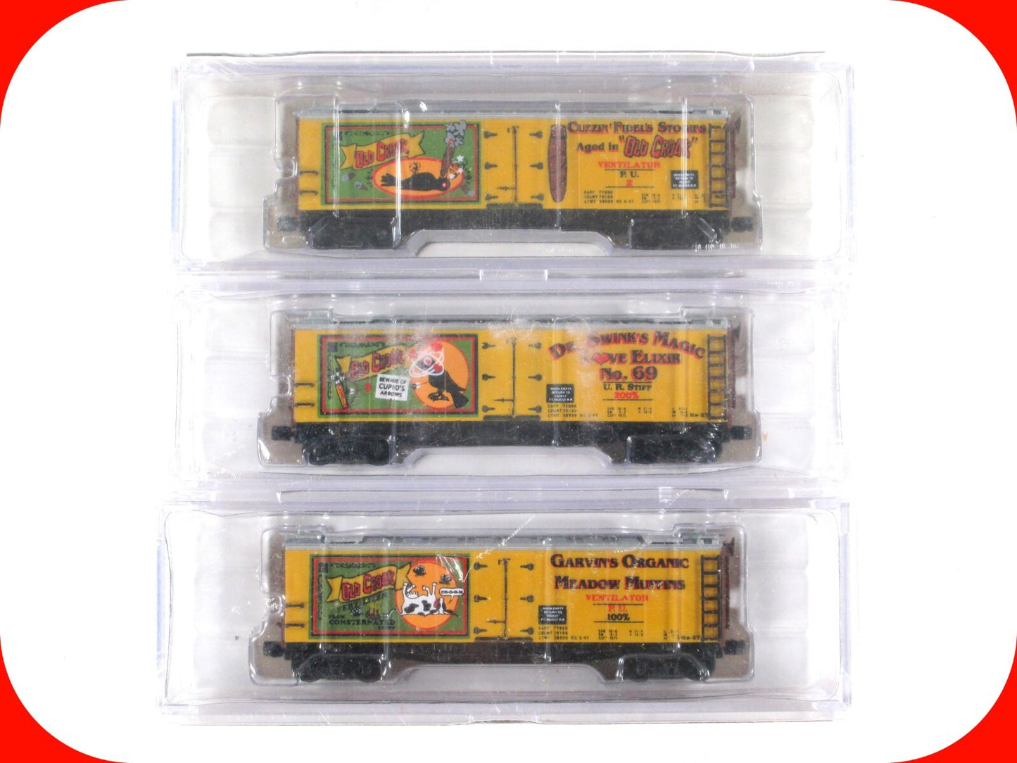 N Scale ***OLD CROAK*** Reefer 3-Pack Set -- Intermountain / Challenger **RARE**