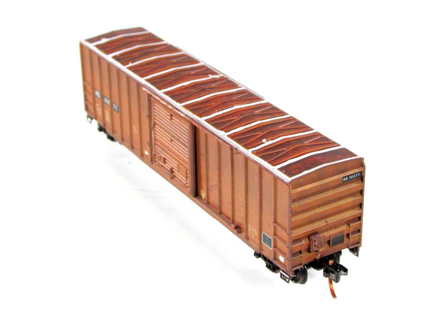 N Scale ***HARTFORD SLOCUMB** Weathered Graffiti Box Car - Micro Trains 02544146