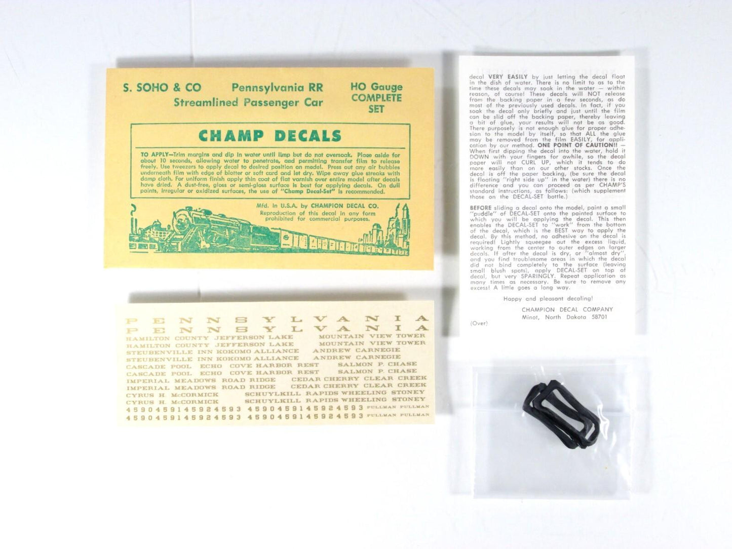 HO Scale BRASS ***PENNSYLVANIA*** HARBOR Series Lounge Passenger Car --Soho 1201