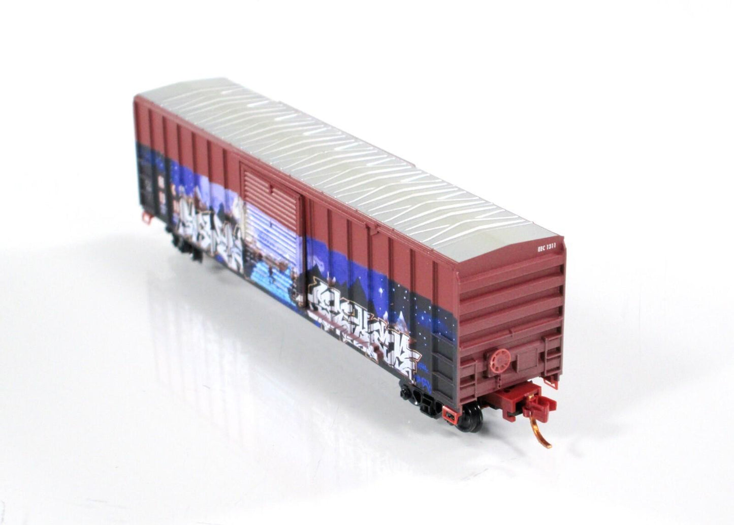 N Scale **EAST ERIE COMMERCIAL*** Graffiti Box Car #1311 --Micro Trains 02544006