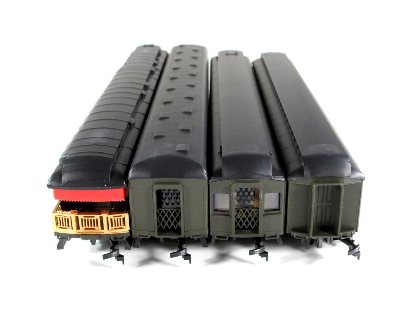 HO Scale ***SANTA FE*** 1920s Heavyweight Passenger 4-Car Set B - Rivarossi 6915