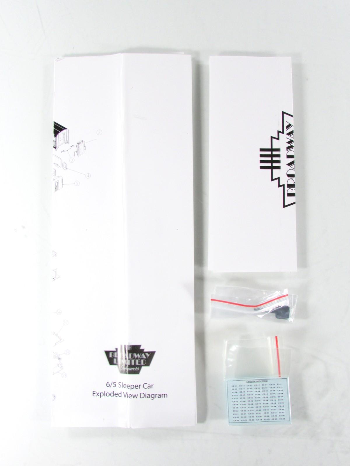 HO Scale ***CB&Q CA ZEPHYR*** SILVER QUAIL Sleeper #451 - Broadway 1522, Lighted