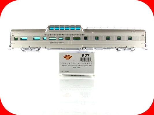 HO Scale ***WP CA ZEPHYR*** SILVER CHALET DOME #831 ------ Broadway 527, Lighted