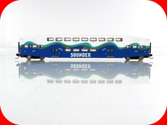 N Scale **SEATTLE SOUNDER** Bombardier Commuter Coach Car #222 - Athearn 10163