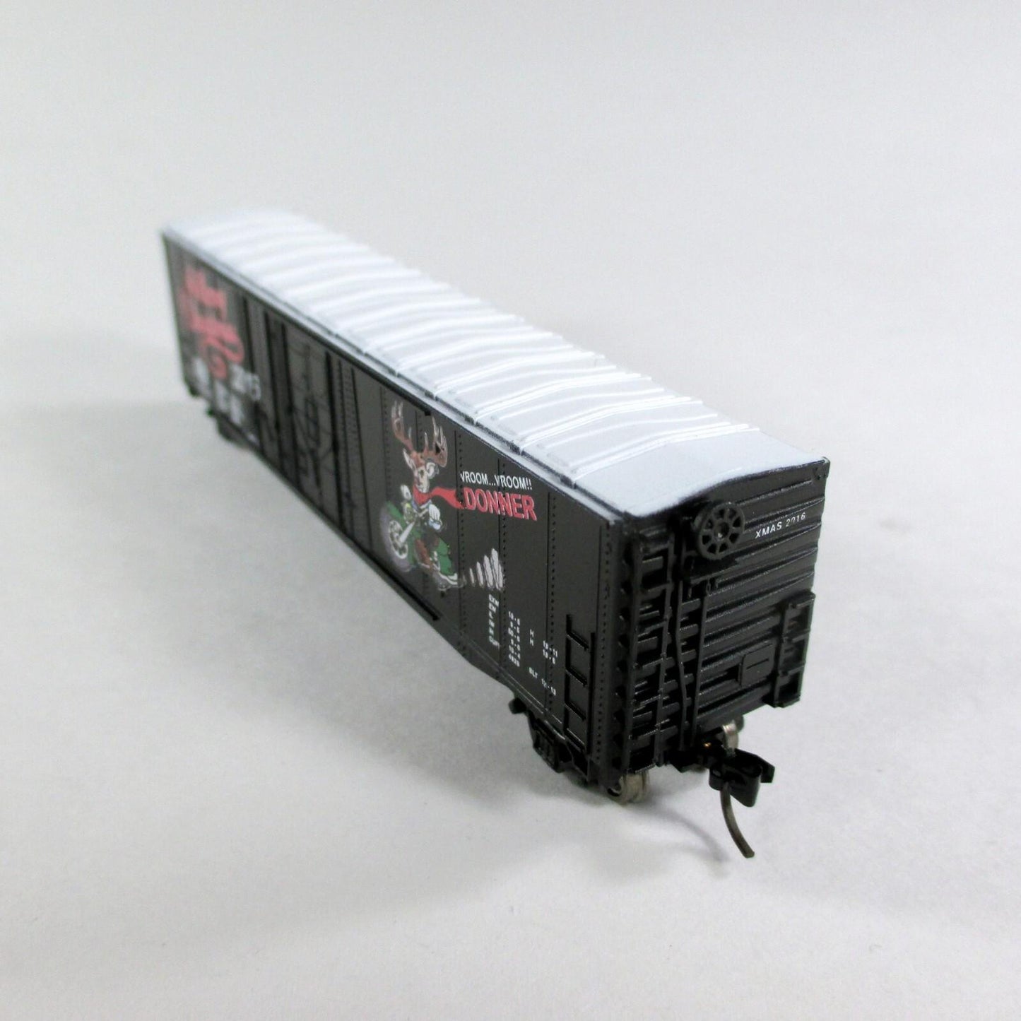 N Scale ***On DONNER*** Reindeer Christmas Box Car 2016 - Con-Cor 02016N **RARE