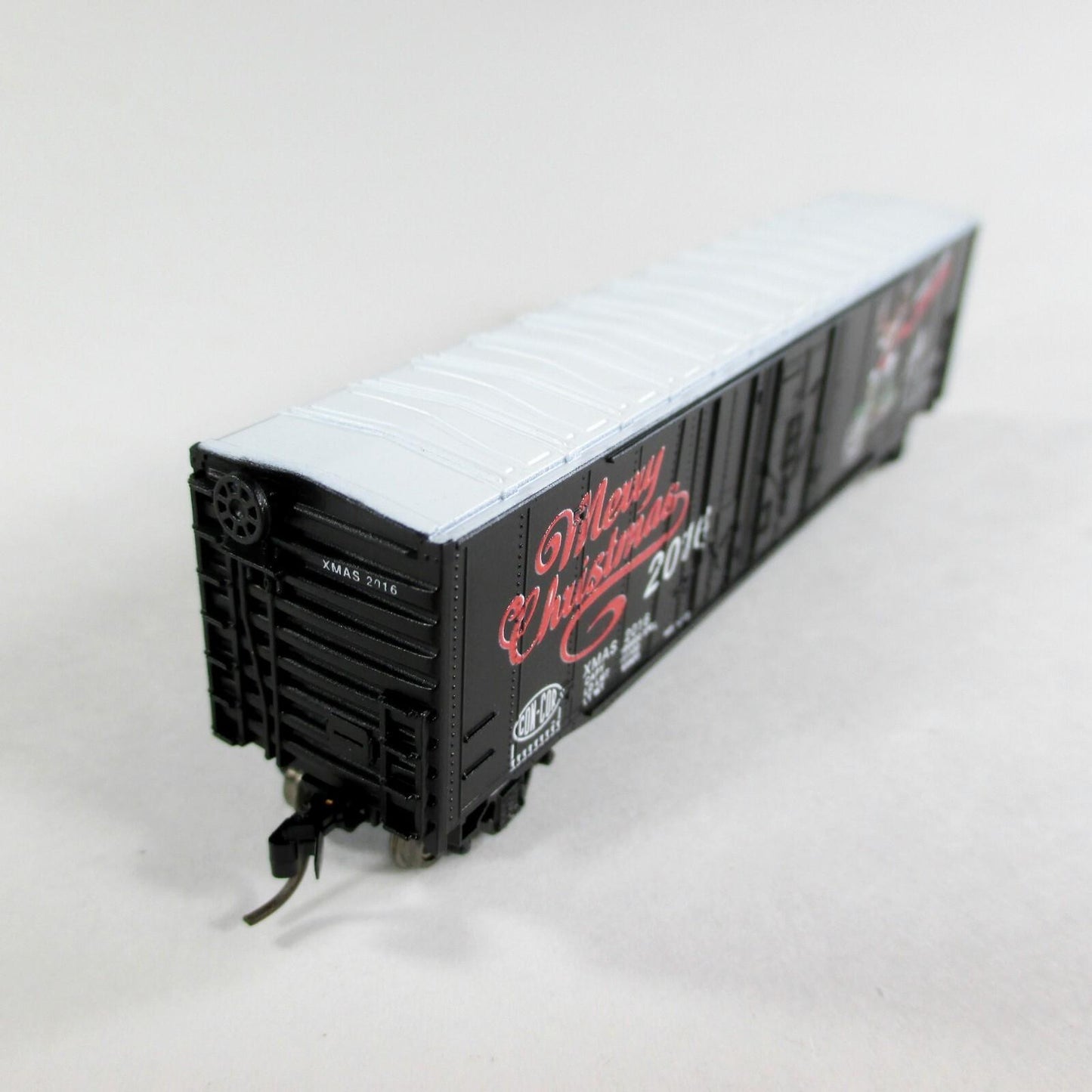 N Scale ***On DONNER*** Reindeer Christmas Box Car 2016 - Con-Cor 02016N **RARE