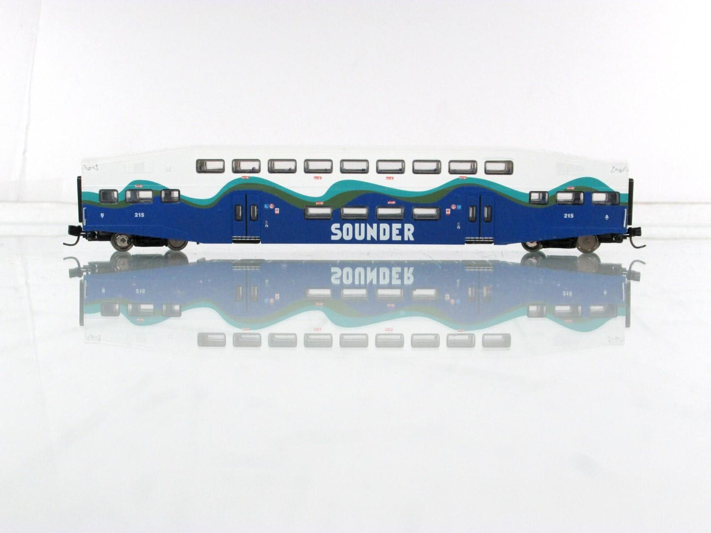 N Scale **SEATTLE SOUNDER** Bombardier Commuter Coach Car #215 - Athearn 10163