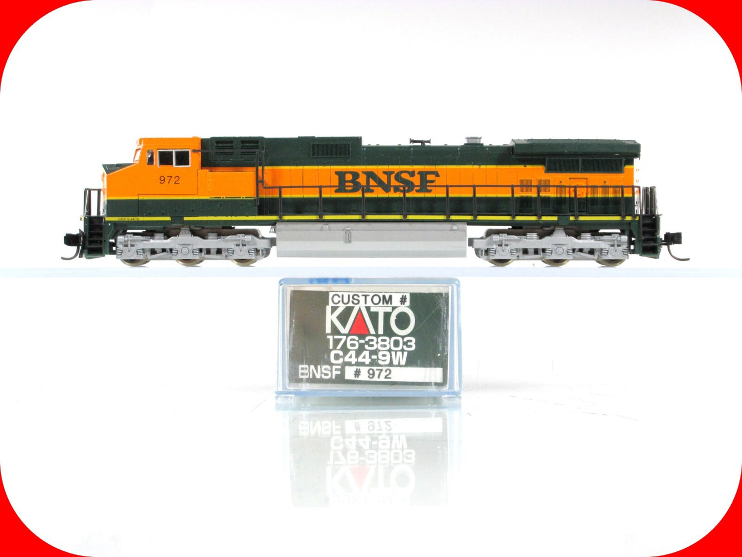 N Scale ***BNSF*** C44-9W Diesel Locomotive #972 ----- Kato 176-3803 **DCC Ready