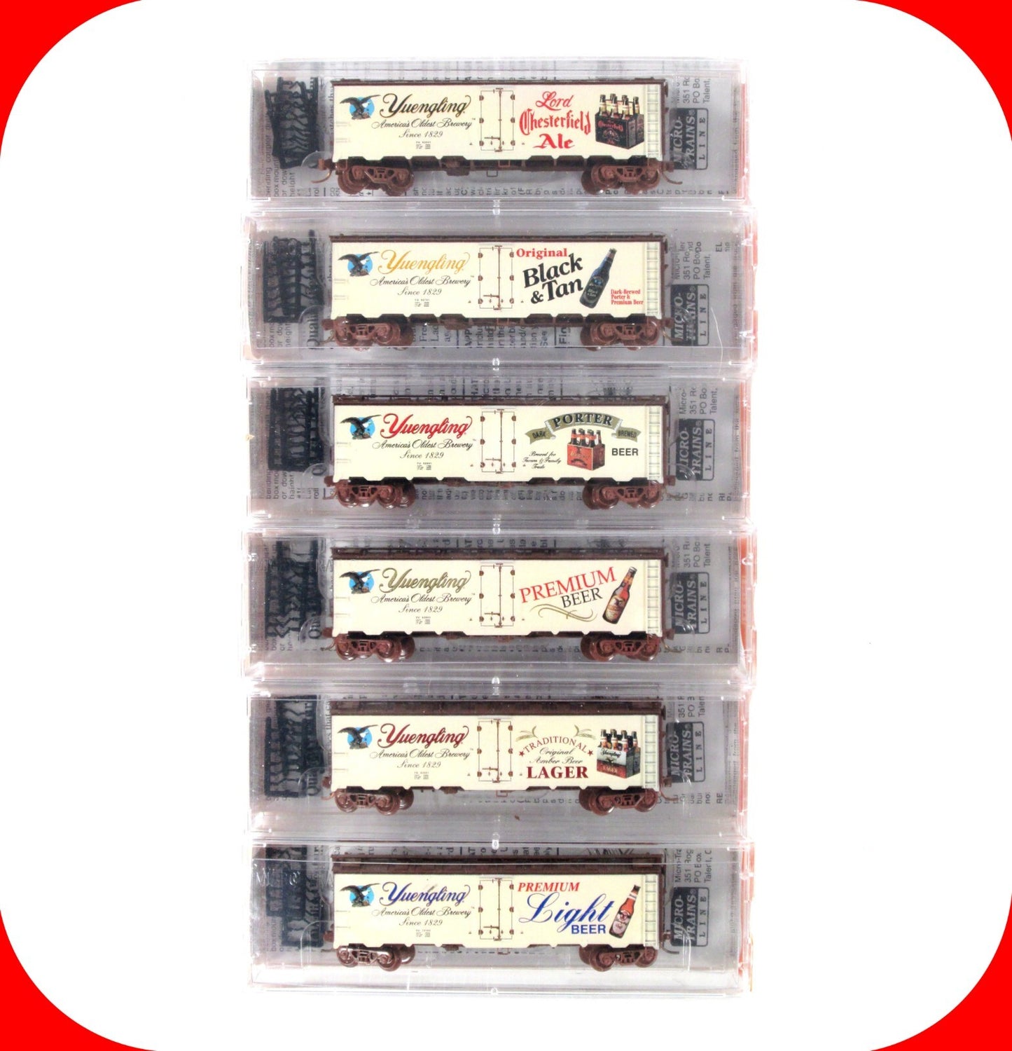 N Scale ***YUENGLING BREWERY*** Beer Reefer 6-Pack ---- Micro Trains NSC Special